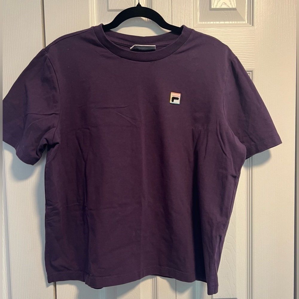 FILA Purple Casual Short Sleeved Tee Shirt